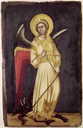 Un ange avec un démon enchaîné